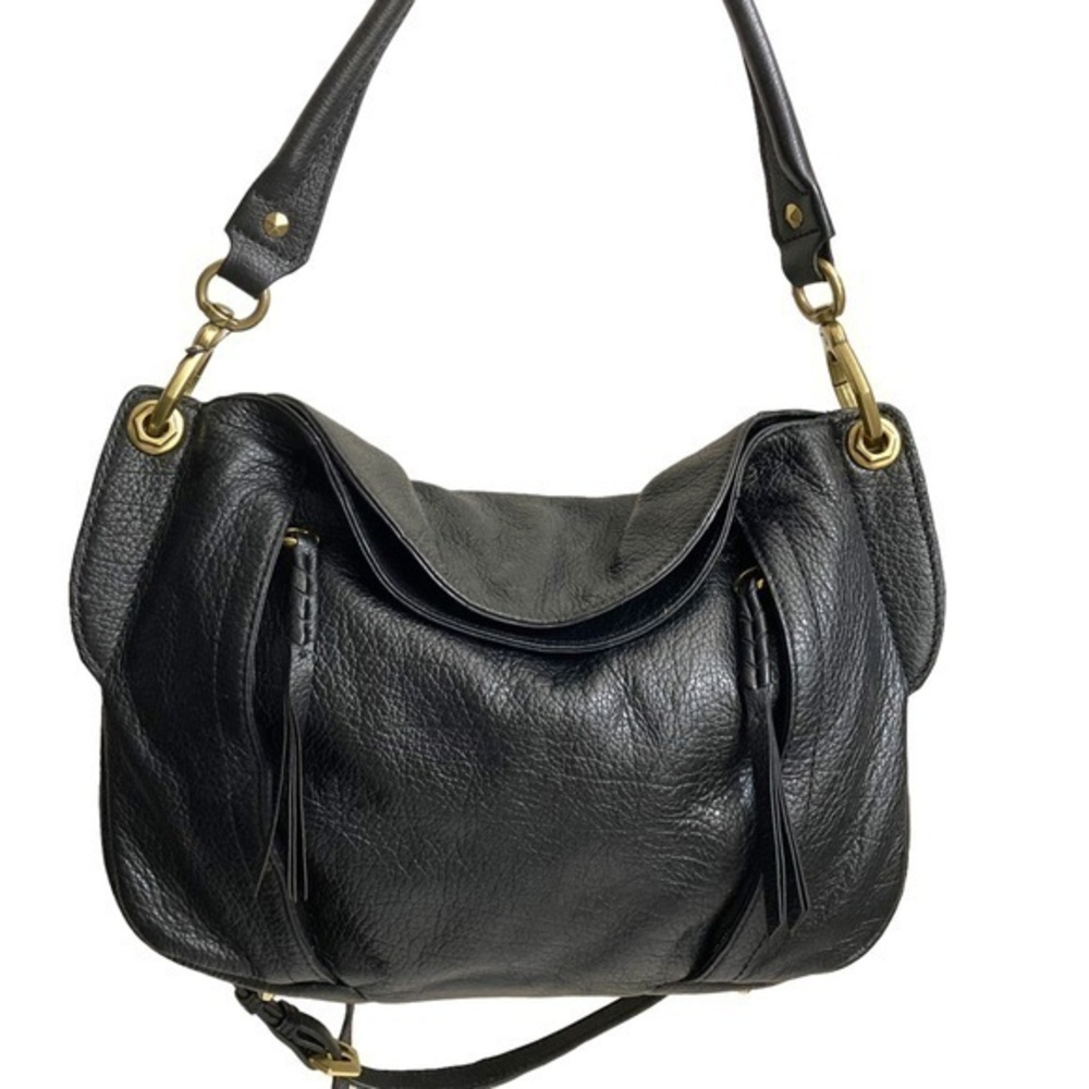 ORYANY black leather two way bag